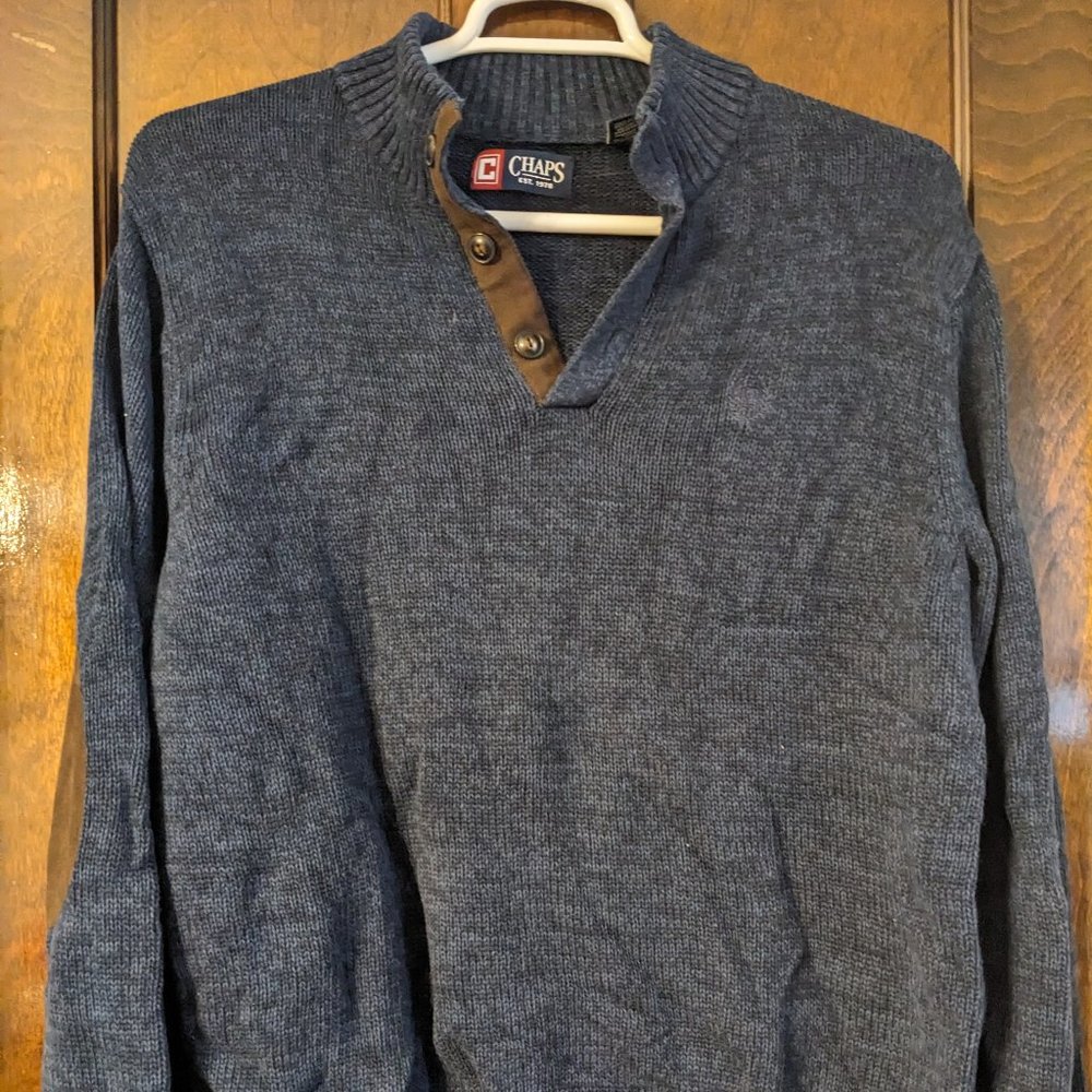 Pullover Sweater with Elbow Patches